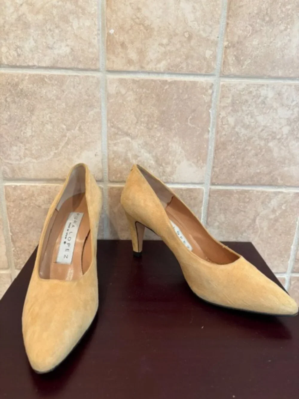 Pura Lopez of Spain vintage gold